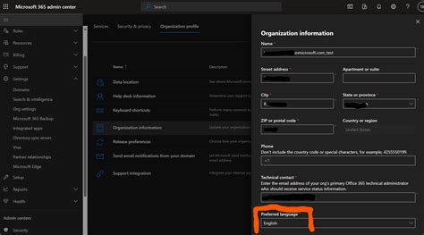onedrive language settings|change tenant language office 365.